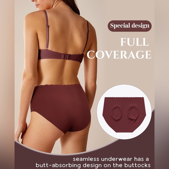 BrandNew 6Packs Women's Mid-High Waisted Briefs Underwear No Show Seamless/Large - Picture 9 of 10